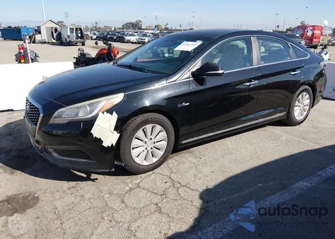 2016 Hyundai Sonata Hybrid Se z USA, uszkodzony, nr VIN KMHE24L10GA013889